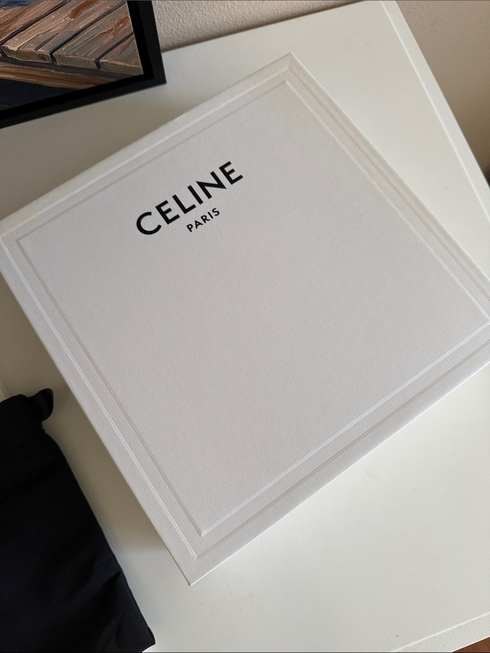 Celine Triomphe Claude Tan Calfskin Leather Shoulder Bag - Picture 12 of 12